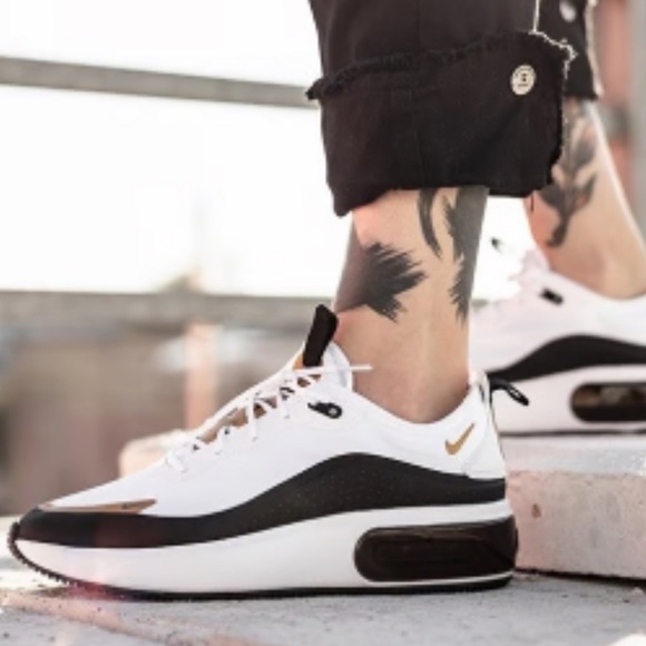 Nike Shoes - Nike Air Max Dia Icon Clash (White/Black/Gold) - Women’s size 9